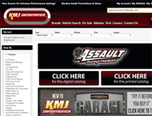Tablet Screenshot of kmjperformance.com